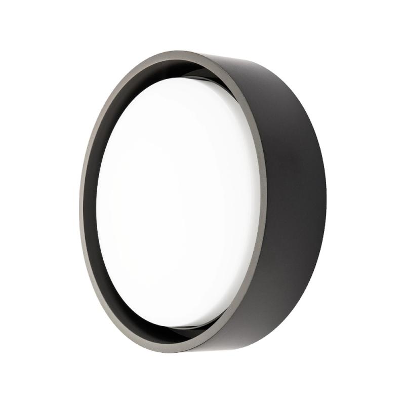 Frame Round, LED, 7W, Skymningsrelä, Svart, SG Armaturen 605052