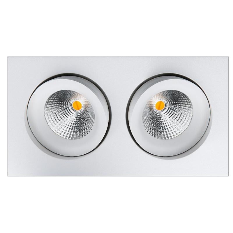 Downlight Junistar DimToWarm, Vit 2x7W, SG Armaturen 901261