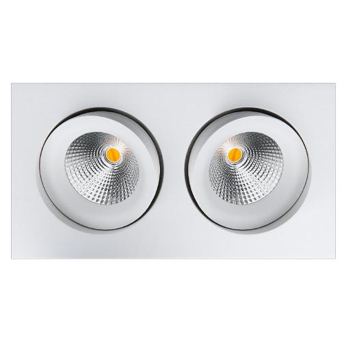 Downlight Junistar DimToWarm, Vit 2x7W, SG Armaturen 901261