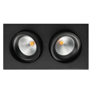 Downlight Junistar DimToWarm, Black, LED, 2x7W, SG Armaturen 901263