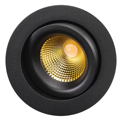 Downlight Junistar, Svart/Guld, LED, 7W, SG Armaturen 902234
