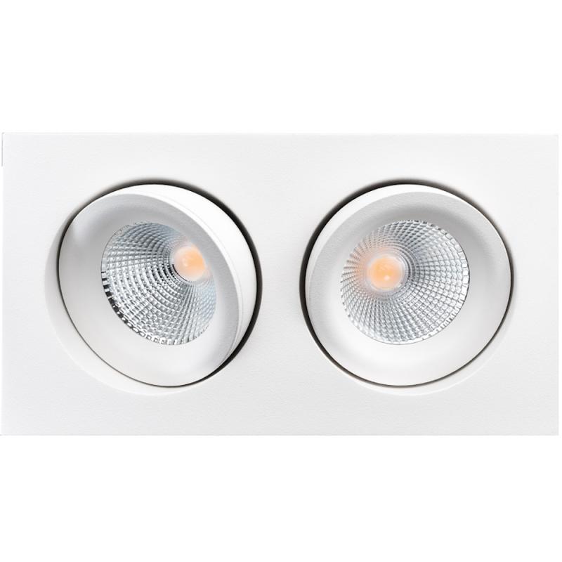 Downlight Junistar Square, Vit, LED, 2x7W, SG Armaturen 902591