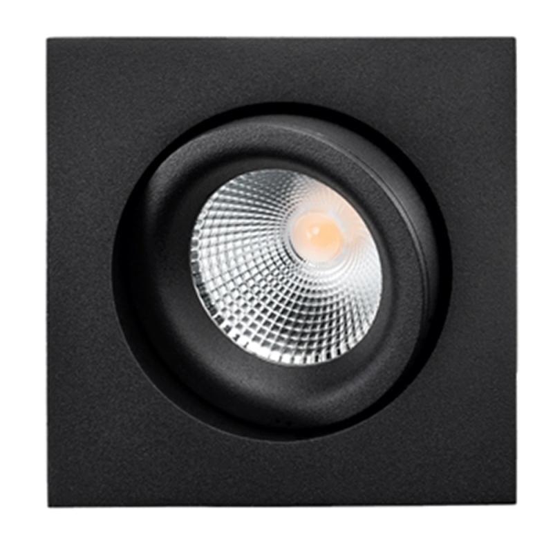 Downlight Junistar Square Dali Svart, LED, 7W, SG Armaturen 902605