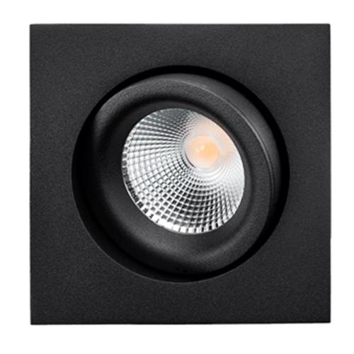 Downlight Junistar Square Dali Svart, LED, 7W, SG Armaturen 902605