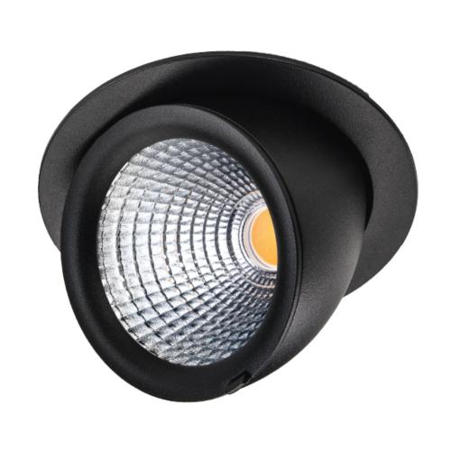 Downlight Exclusive Midi, Black, LED, 26W, 2610lm, DALI/Push Dim, SG Armaturen 902629
