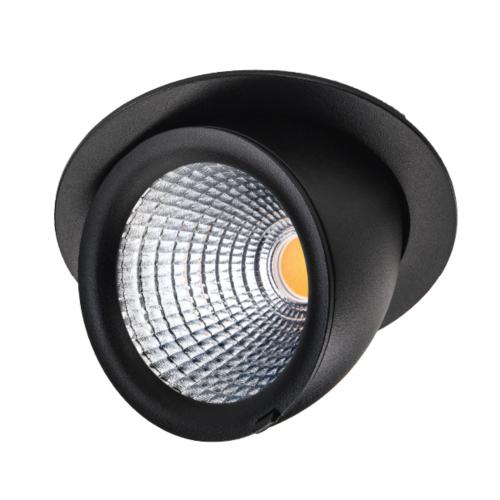 Downlight Exclusive Midi, Black, LED, 26W, 2770lm, Rear Edge Dimmer, SG Armaturen 902632