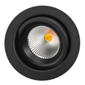 Downlight Junistar ECO, Black, LED, 6W, Dim To Warm, SG Armaturen 905217
