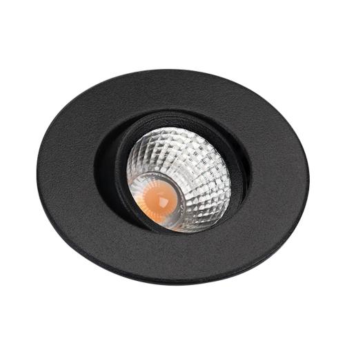 Downlight Nano Tilt Svart 3000K, 36D LED 4W, SG Armaturen 907015