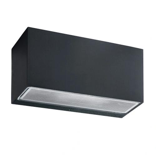 Väggarmatur Asker Upp Och Nedljus Svart LED 3,9W 220-240V IP65 Norlys 1513B