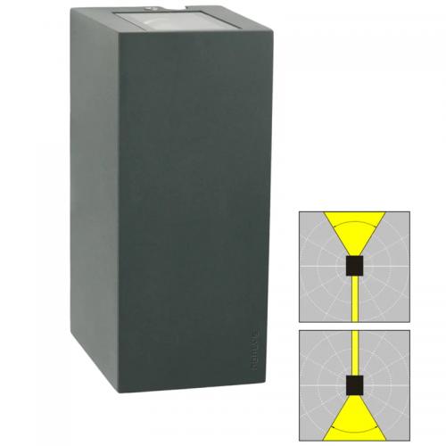 Väggarmatur Lillehammer LED Grafit 62°/Pelare