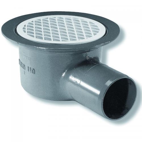 Purus Golvbrunn Bigg gjutjärn 110 E sida