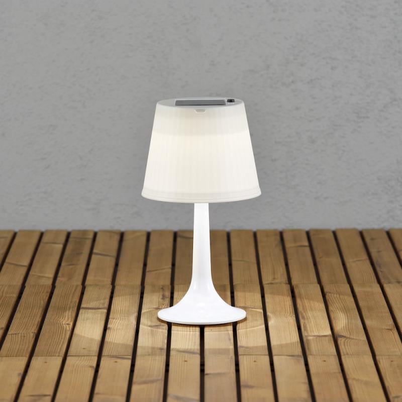 Assisi Bordlampa Solcell LED IP44 Vit Konstsmide