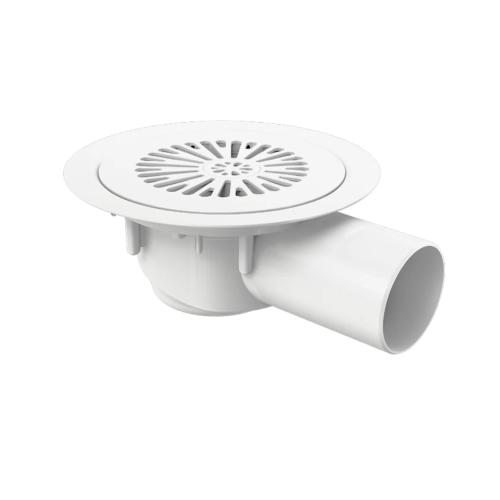 Golvbrunn RUT 75mm Sidoutlopp Plast Faluplast