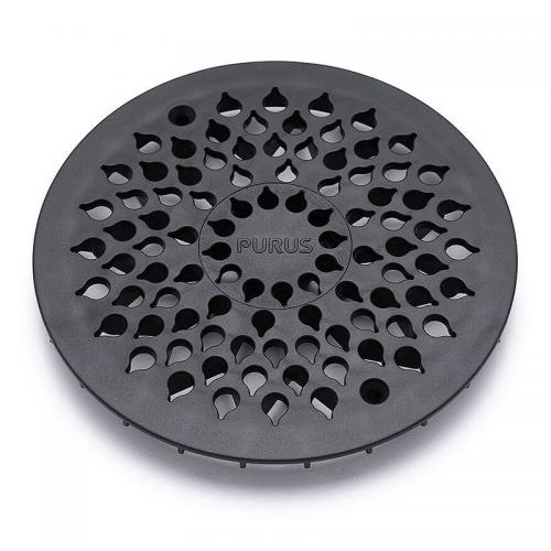 Purus Golvbrunnssil Drop 150 plast svart