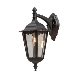 Firenze Wall Light Down E27, Black, 230-240V, IP43, Konstsmide