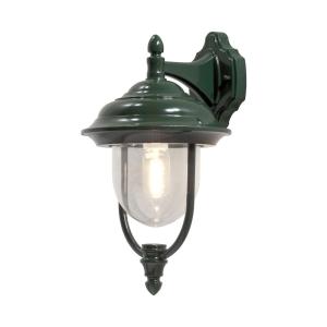 Parma Wall Light Down, E27, Green, 230-240V, IP43, Konstsmide