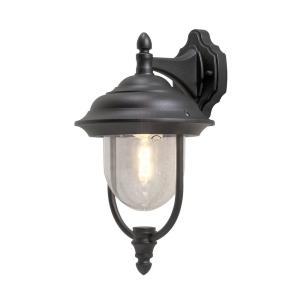 Parma Wall Light Down, E27, Sort, 230-240V, IP43, Konstsmide