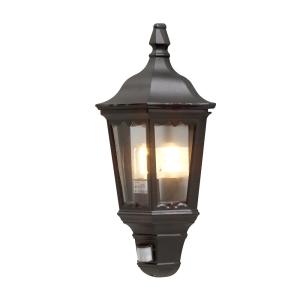 Firenze Väggplafond E27, PIR, Svart, 230-240V, IP43, 100W, Konstsmide