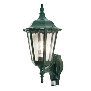 Firenze Wall Light Up, E27 PIR, Green, 230-240V, IP44, 100W, Konstsmide