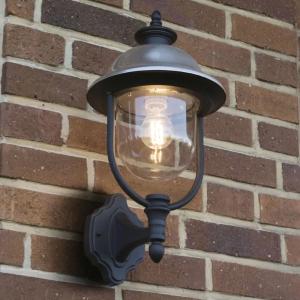 Parma Væglampe E27 230-240V IP43 Sort Konstsmide