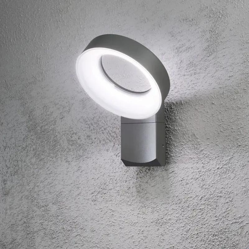 Asti Vägglykta LED 230-240V IP44 Mörkgrå Konstsmide