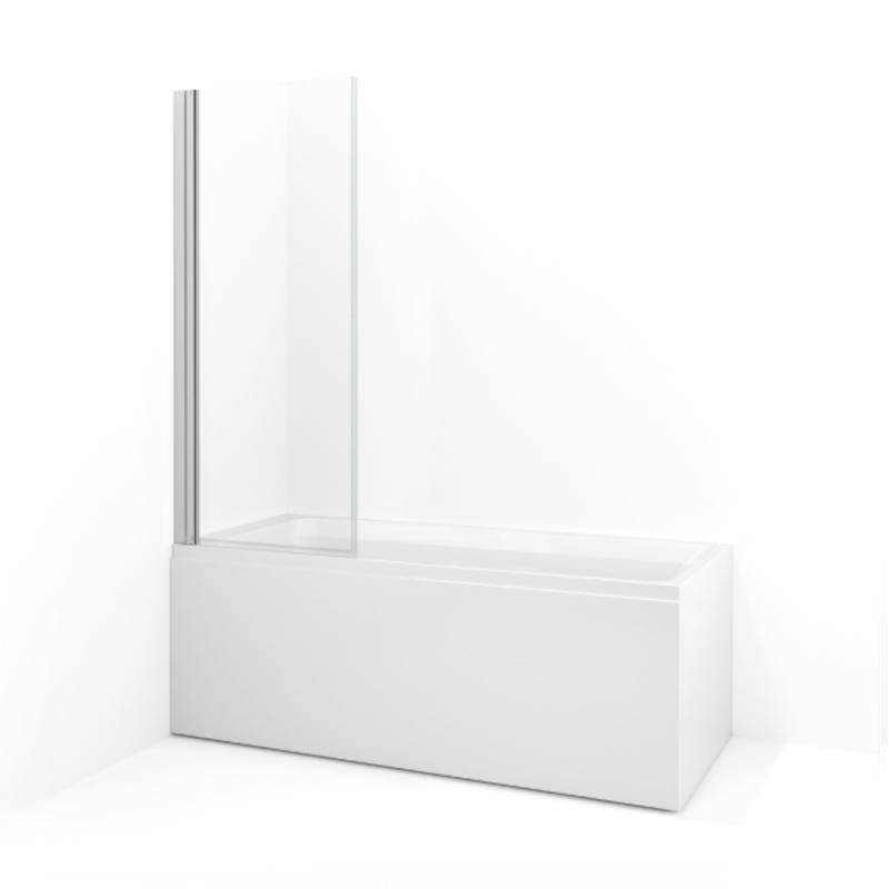 Macro Design Spirit Skärmvägg Rak Badkar 650x280x1400mm Klarglas Blank
