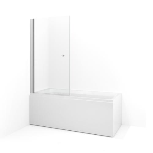 Macro Design Spirit Skærmvæg Lige Badekar 800x280x1400mm Klart Glas Glat