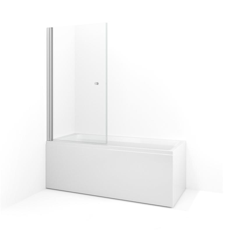 Macro Design Spirit Skärmvägg Rak Badkar 800x280x1400mm Klarglas Vit