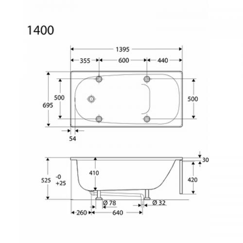 Ifö Caribia BK 1400 0371451 - Endast karet