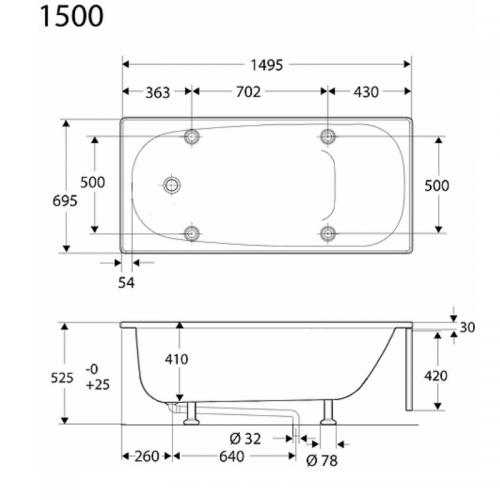 Ifö Caribia BK15-1 371550 - Endast karet