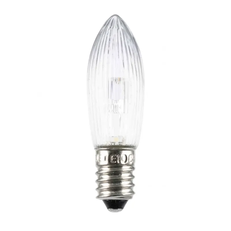 Jullampa Topplampa LED 0.2W 10-55V E10 Blister Klar 3st, Gelia