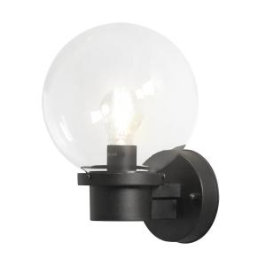 Nemi Wall Lamp, E27, Black, PIR, 230-240V, 60W, Konstsmide