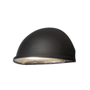 Torino Halvmåneplafond, 230-240V, 25W, IP23, E14, Svart Stor, Konstsmide