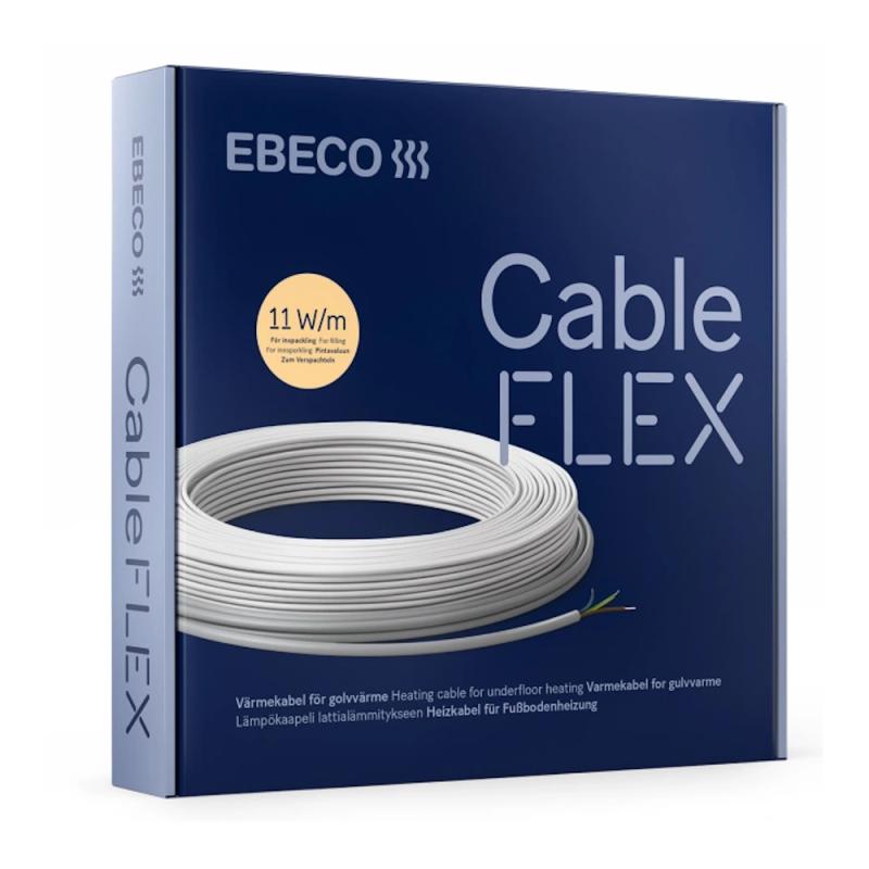 Cableflex Ebeco Golvvärmekabel 124m 1380W 11W/m