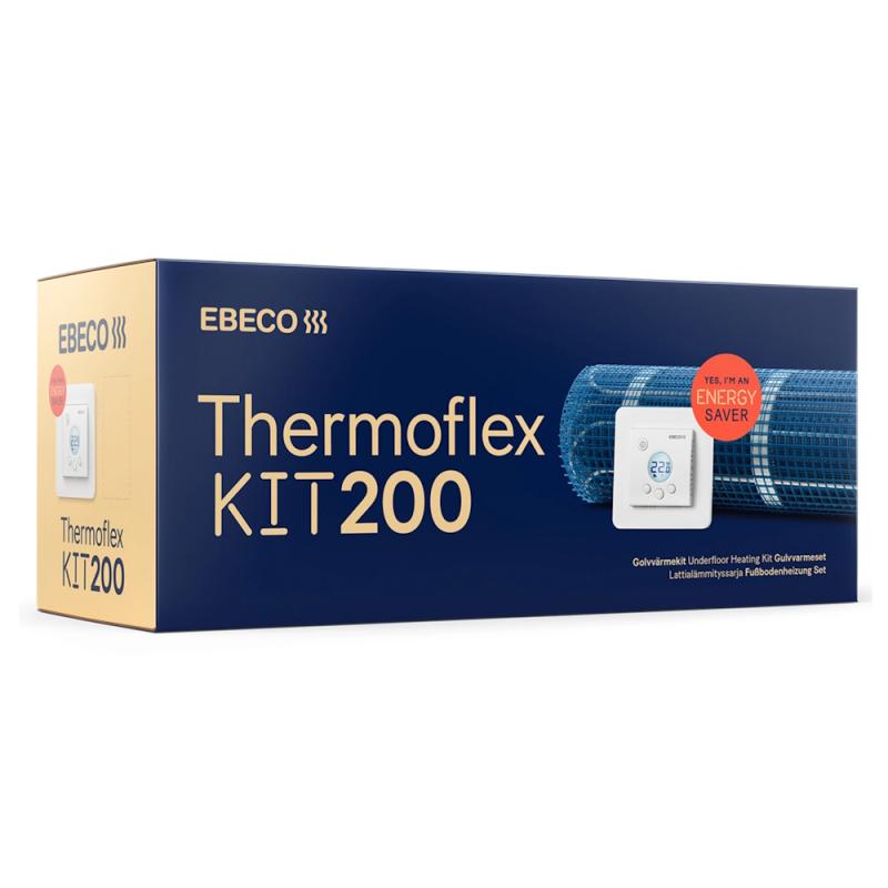 Thermoflex Kit 200 Ebeco Golvvärmekit 200W 120W/m² 1,7m² 3,4m