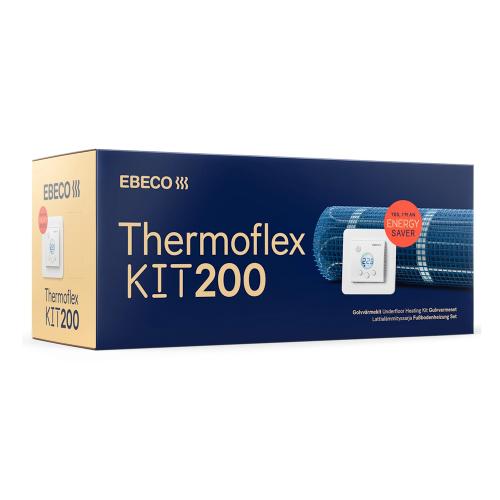 Thermoflex Kit 200 Ebeco Gulvvarmesæt 250W 120W/m² 2,1m² 4,2m