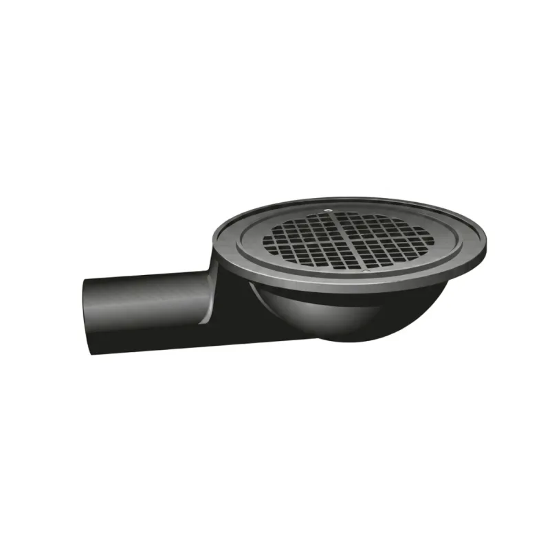Spygatt 150X75mm Asfalterad Med Sil 0ch Sidoutlopp