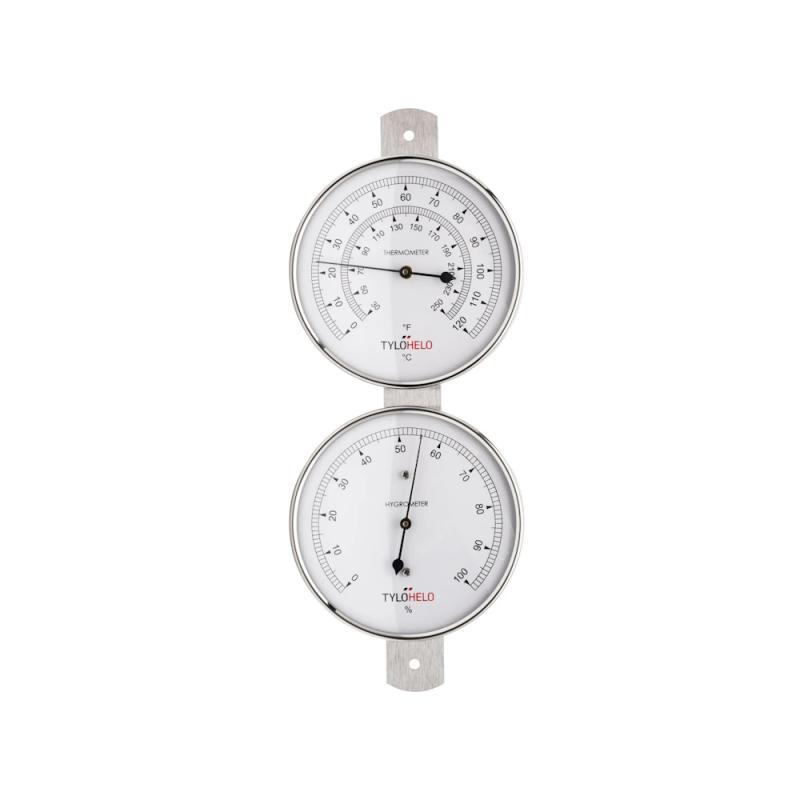 Hygro/ Termometer Pro Rostfritt Tylö