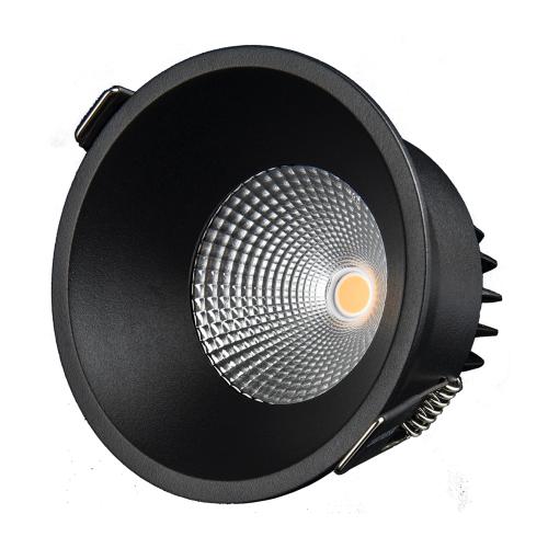 Downlight Fast 11W 230V 3000K IP44 Svart Designlight