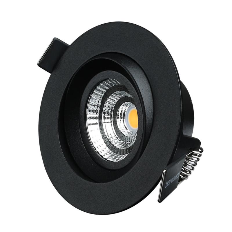 Downlights M Penny 7,4W 230V 3000K IP44 Svart 6st Designlight
