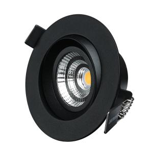 Downlights M Penny 7.4W 230V 3000K IP44 Black 6pcs Designlight