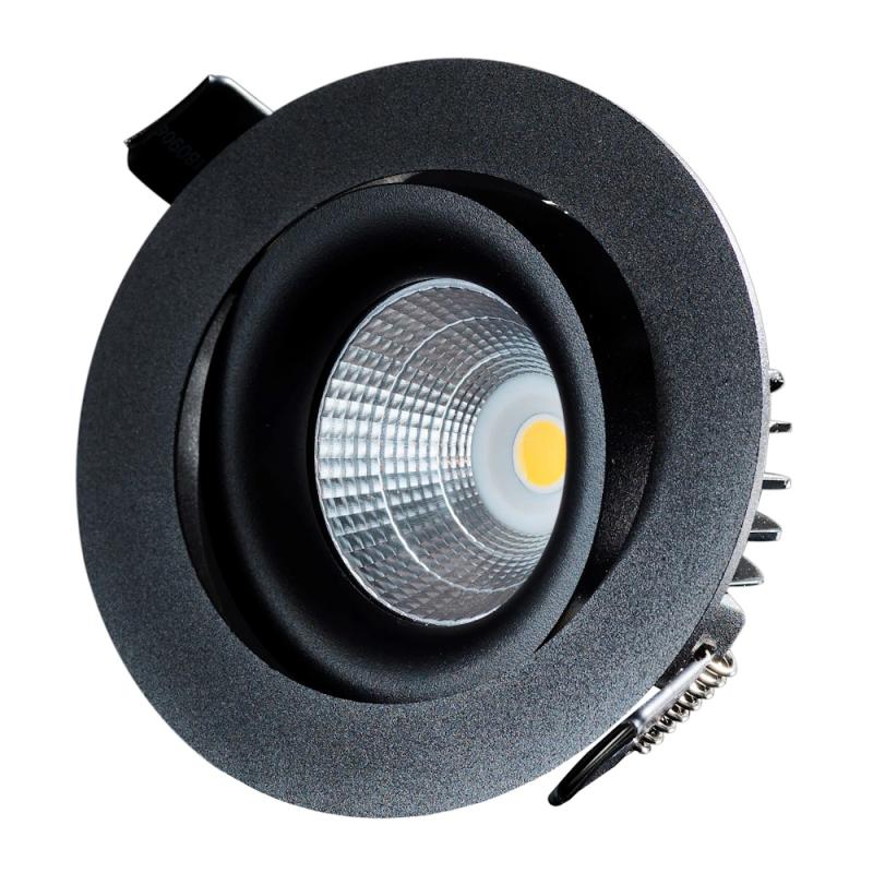 Downlight Tilt 7W 3000K IP21 Svart Designlight