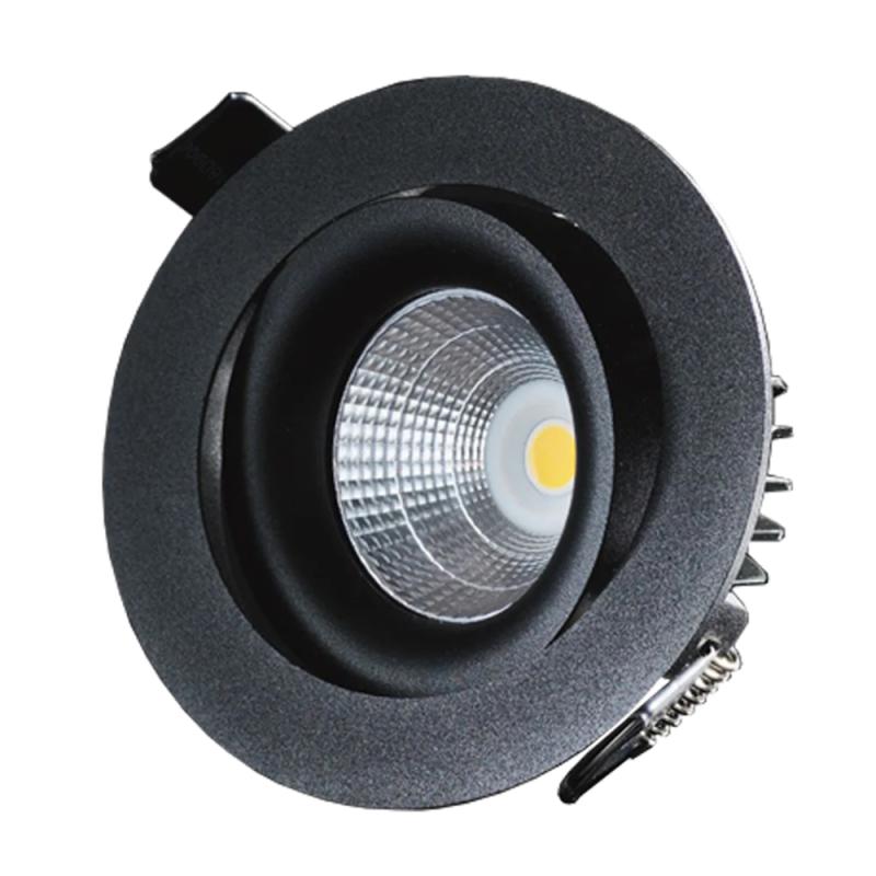 Downlight Tilt 7W 230V 2700K IP21 Svart Designlight