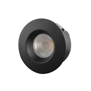 Mini Downlight 1,2W 350mA 2700K IP40 Sort Designlight