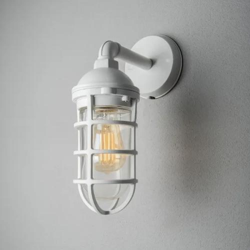 Olbia Væglampe E27 230-240V IP44 Hvid Konstsmide