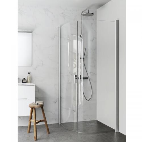 Duschhörna Pro Round 80x80 Hafa