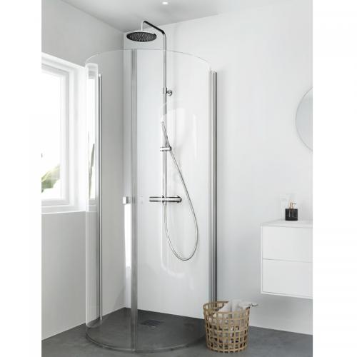 Duschhörna Igloo pro U 80x95 Hafa Klarglas
