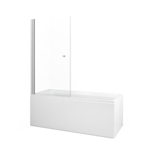 Macro Design Spirit Badekar Væghjørne 680x830x1400mm Klart Glas Mat