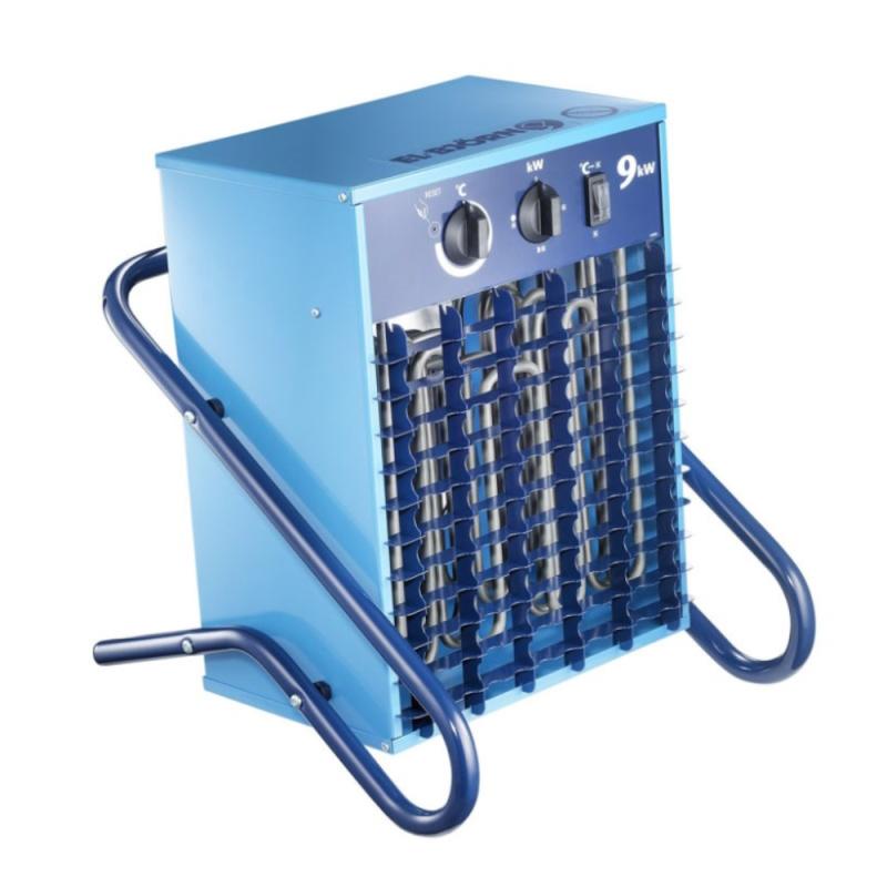 Värmefläkt Med Sladd Och Stickpropp Och Timer 9kW 400V IP44 Elbjörn