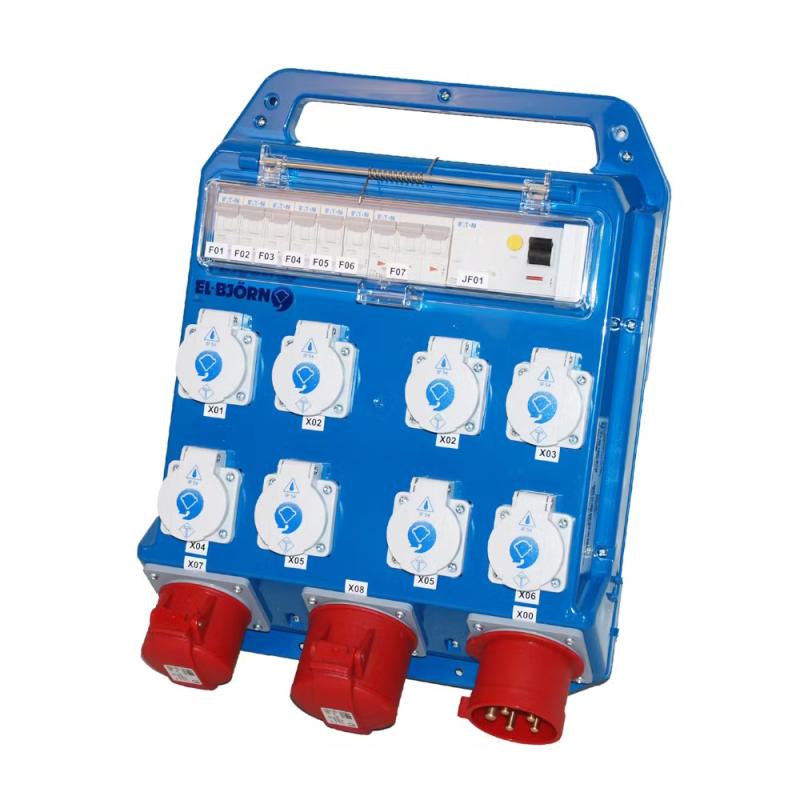 Byggcentral Midi Med Jordfelsbrytare 32A 230/400V IP44 Elbjörn